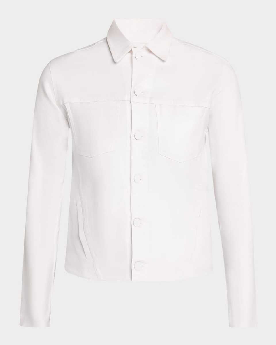 Janelle Slim Coated Denim Jacket